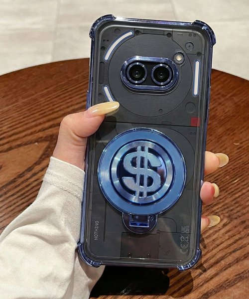 Nothing Phone 2a 5G Four Corner Airbags 100% Original Astro Money Magnet Rotating Dollar Case
