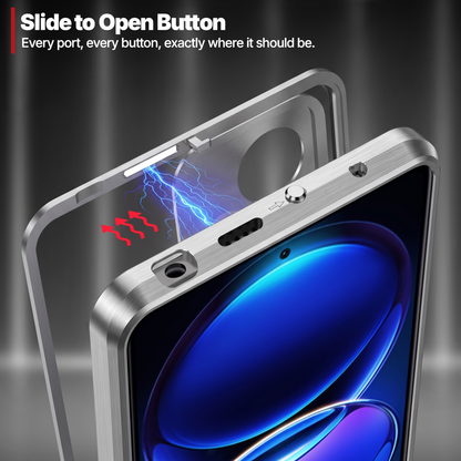 Oppo Reno 15 Pro Mini 5G Aluminium Metal Bumper Shield Transparent Back Case