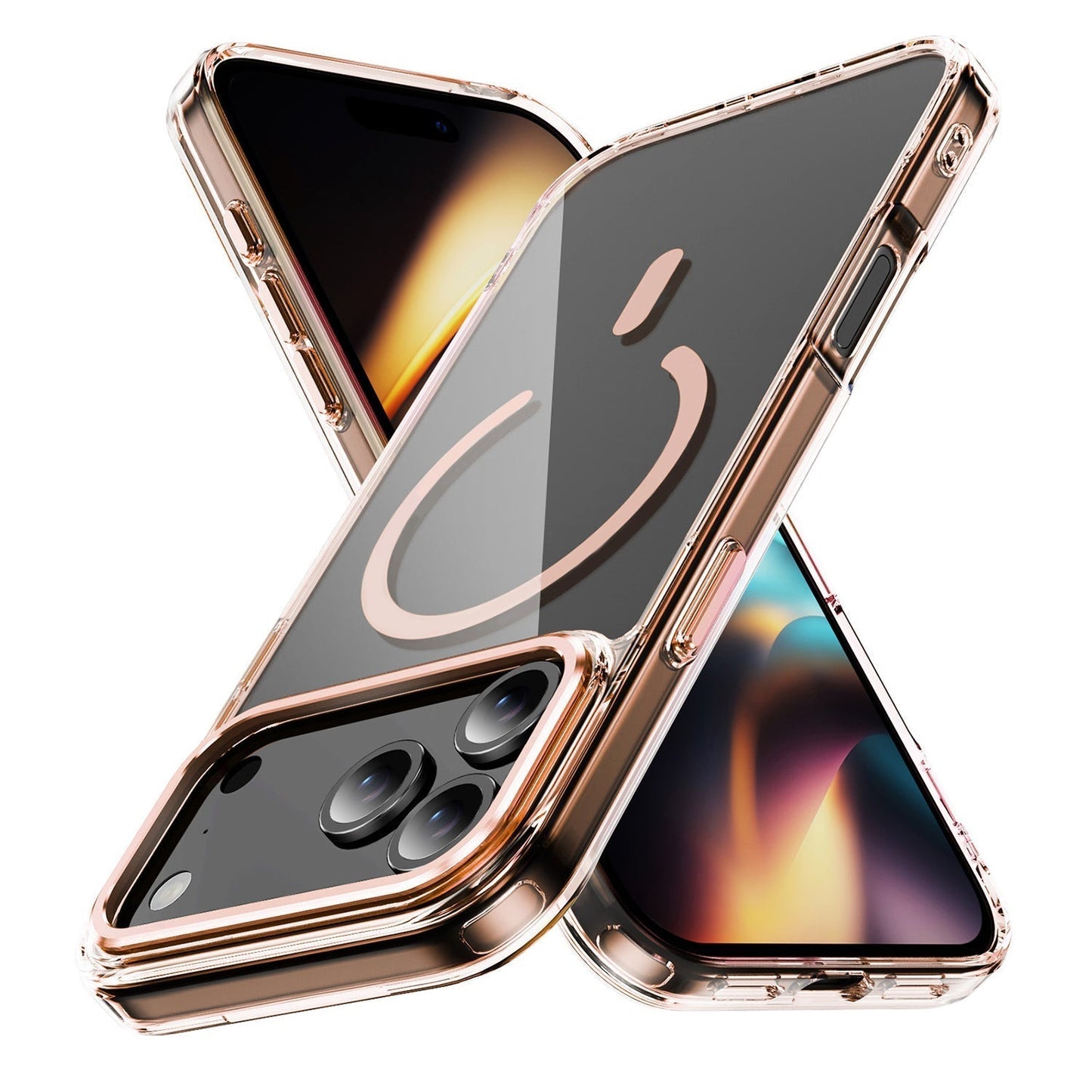 iPhone 17 Pro & 17 Pro Max Electroplating Hybrid Shockproof Bumper Magsafe Case