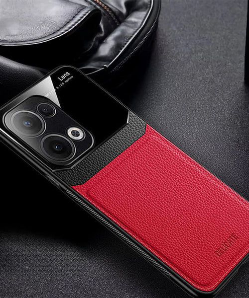 Oppo Reno13 5G Premium Leather Lens Protective Case