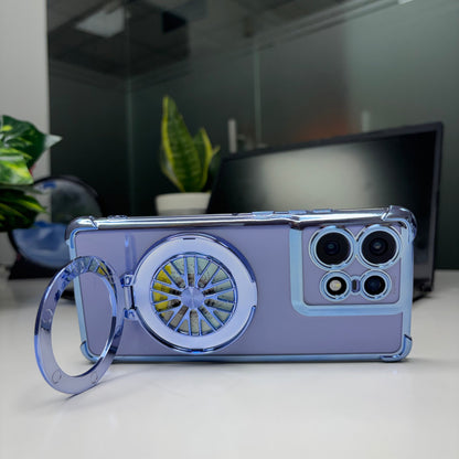 Motorola Edge 50 Pro 5G Premium Stress Buster Wheel Rotating Shockproof Airbags Case