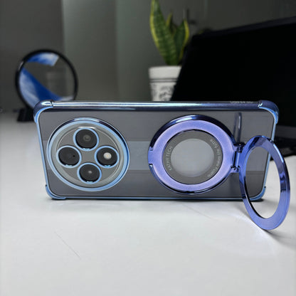 Oppo F27 Pro+ 5G Original Luxury Magnifier Ring Stand Shockproof Airbags Corner Case