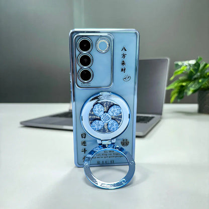 Vivo V27 5G Rich Manifestation Reflective Fidget Rotating Back Case