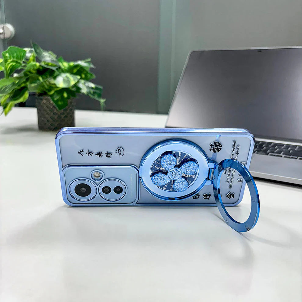 Oppo F25 Pro 5G Rich Manifestation Reflective Fidget Rotating Back Case