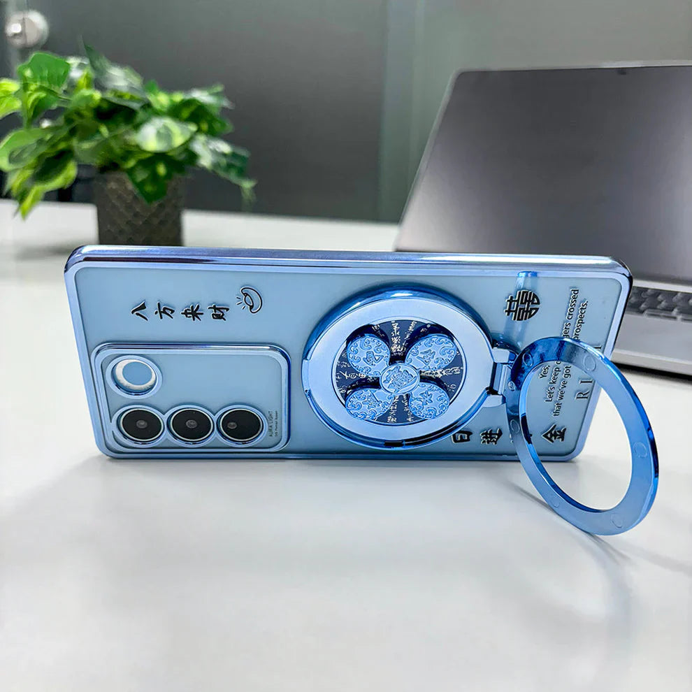 Vivo V27 5G Rich Manifestation Reflective Fidget Rotating Back Case