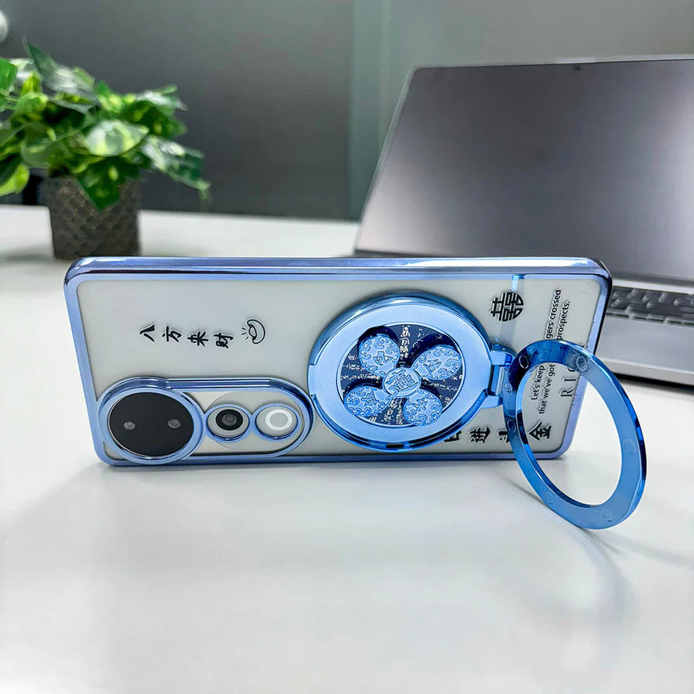 Vivo V40 Pro 5G Rich Manifestation Reflective Fidget Rotating Back Case