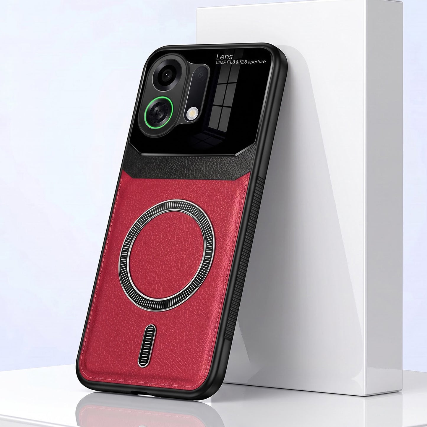 Oppo K13 Turbo 5G Premium Magsafe Magnetic Leather Lens Protective Case