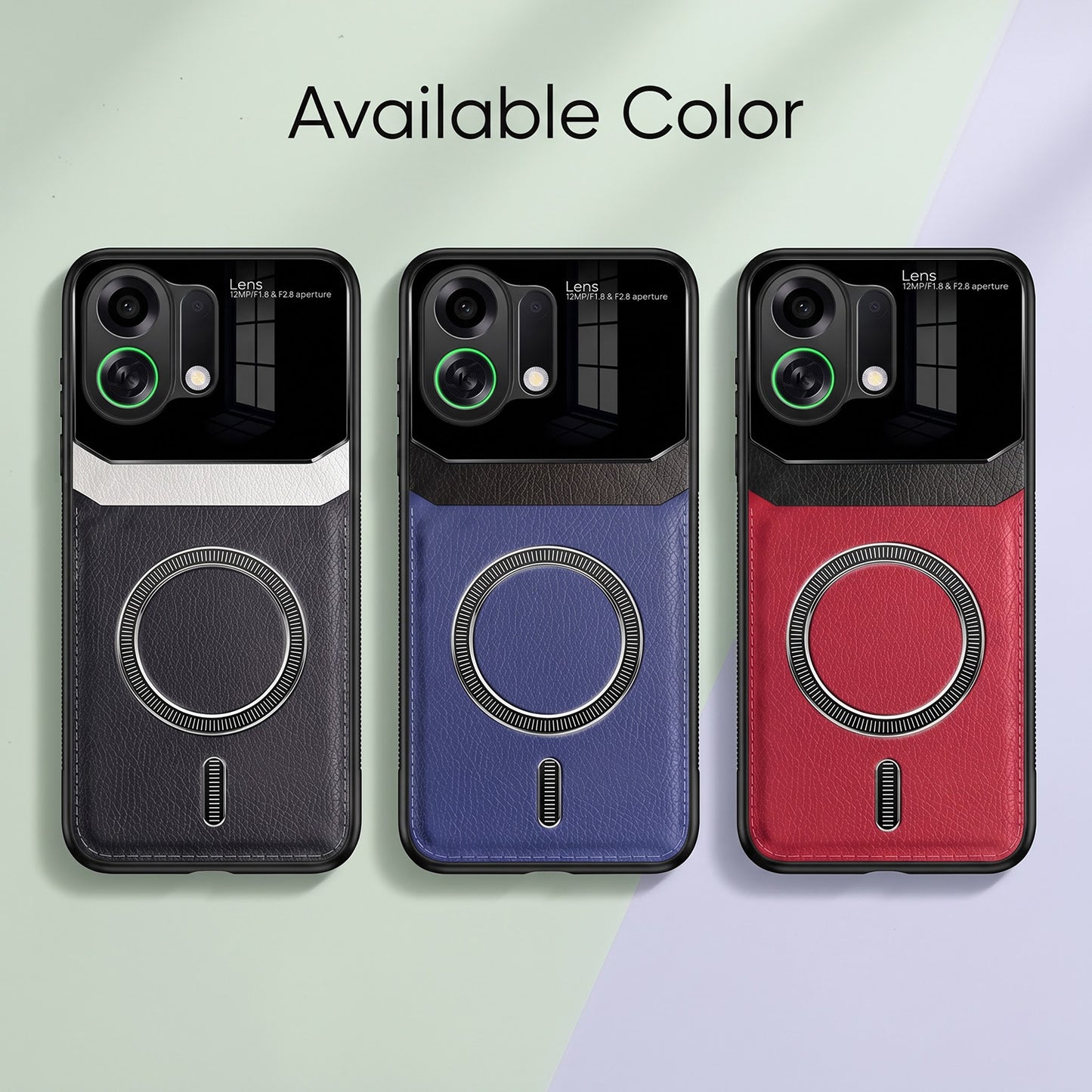 Oppo K13 Turbo 5G Premium Magsafe Magnetic Leather Lens Protective Case