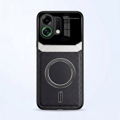 Oppo K13 Turbo 5G Premium Magsafe Magnetic Leather Lens Protective Case