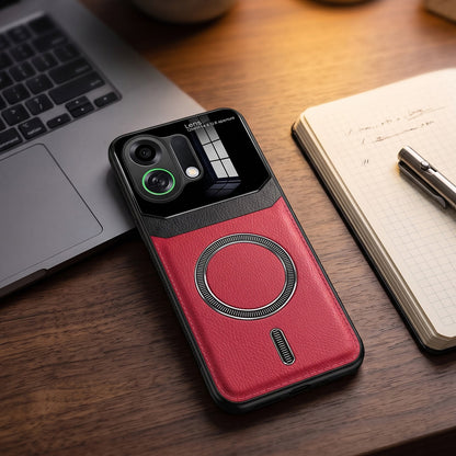 Oppo K13 Turbo 5G Premium Magsafe Magnetic Leather Lens Protective Case