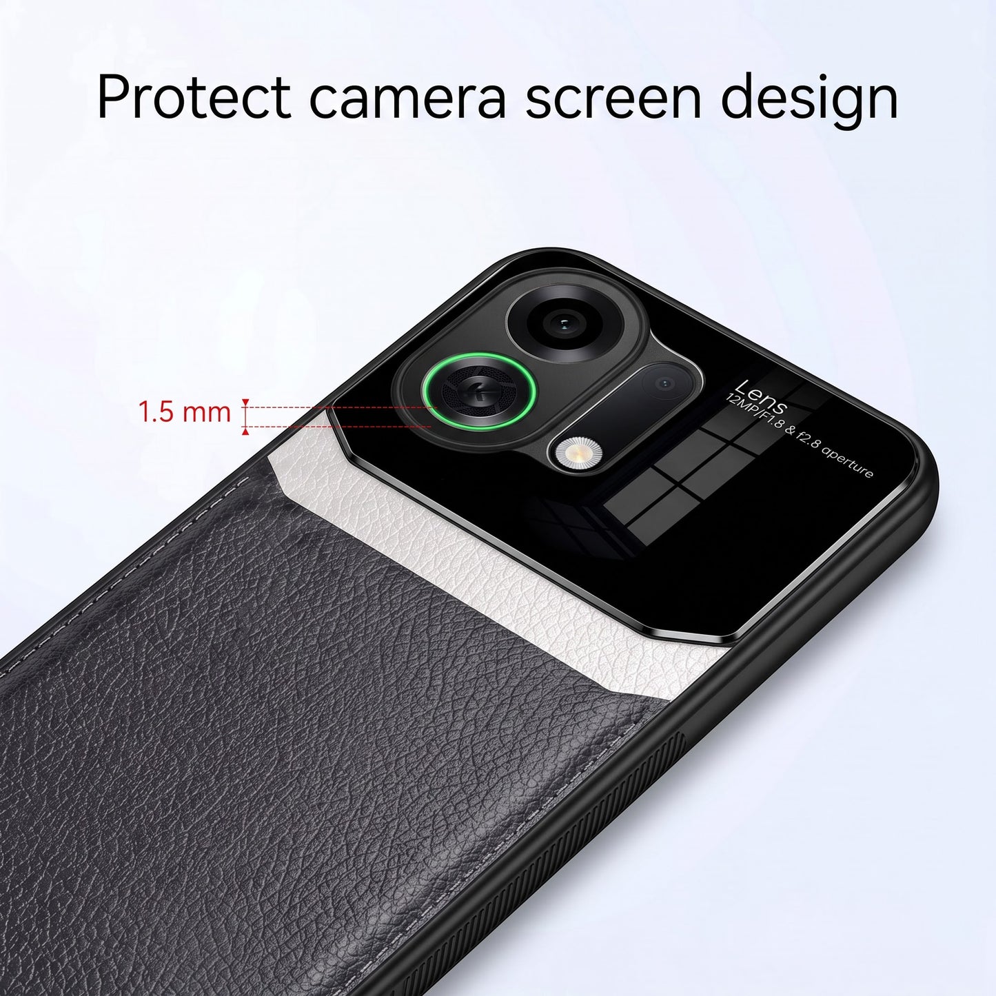 Oppo k13 Turbo 5G Premium Leather Lens Protective Case