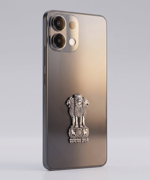 Oppo K13 5G Compatible Satyamev Jayate 3D Metal Emblem Sticker