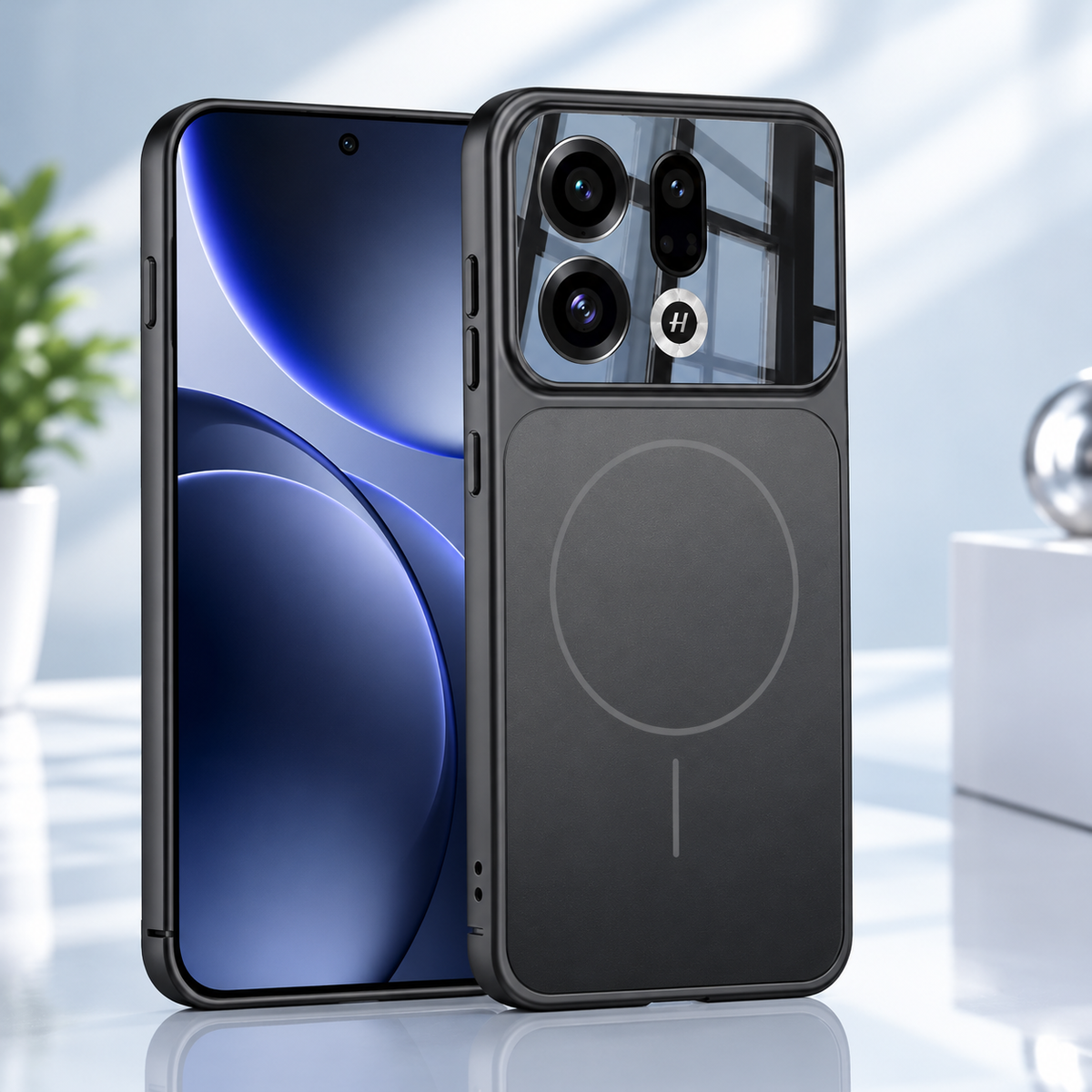 Oppo Find X9 5G Premium Camera Lens Magnetic Matte Finish Shockproof Case
