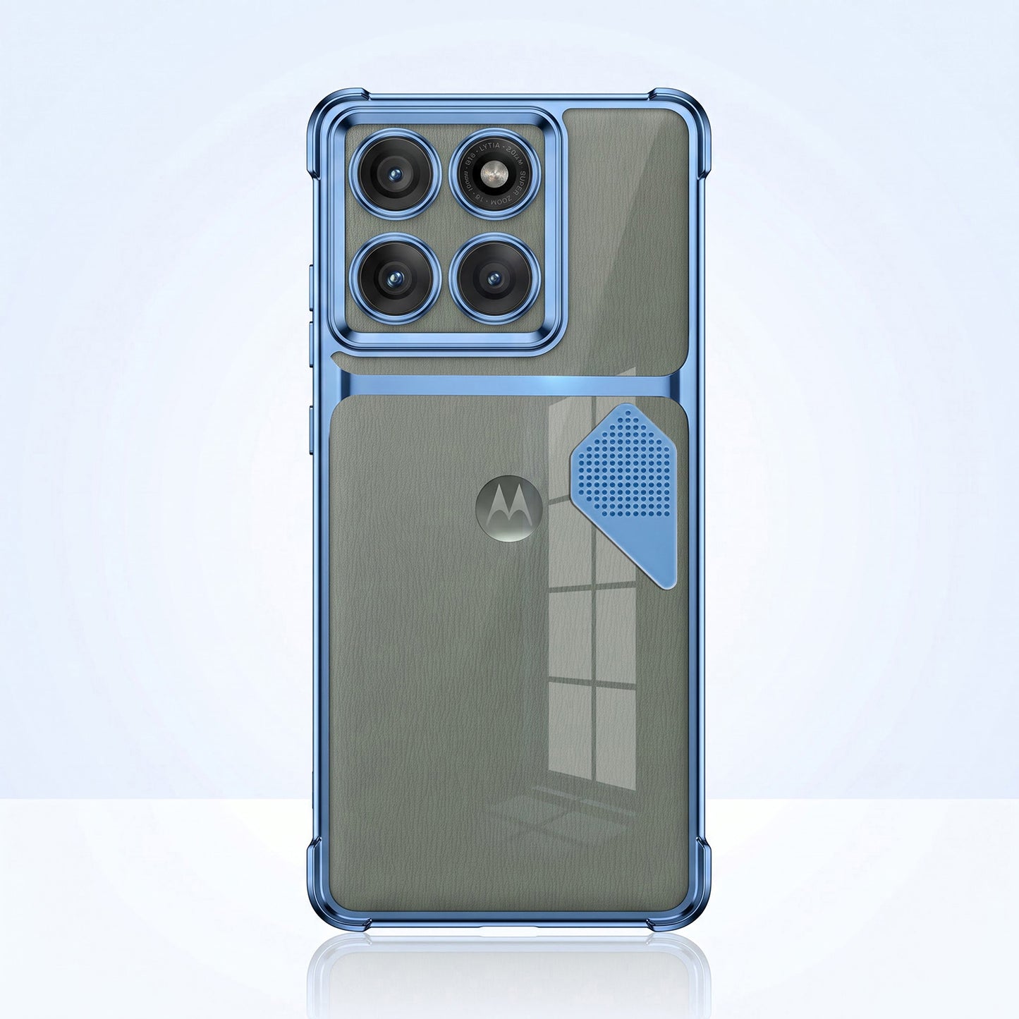 Motorola Edge 60 Pro 5G Dual-Tone Transparent Shockproof Heat Dissipation Case