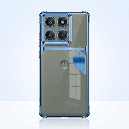 Motorola Edge 60 Pro 5G Dual-Tone Transparent Shockproof Heat Dissipation Case