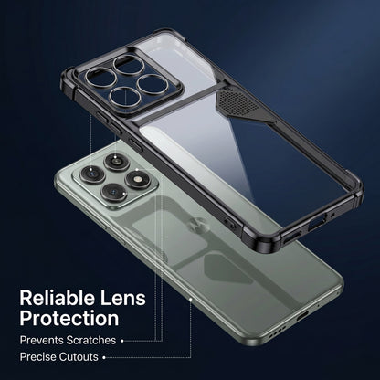 Motorola Edge 60 Pro 5G Dual-Tone Transparent Shockproof Heat Dissipation Case