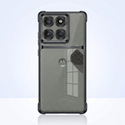 Motorola Edge 60 Pro 5G Dual-Tone Transparent Shockproof Heat Dissipation Case