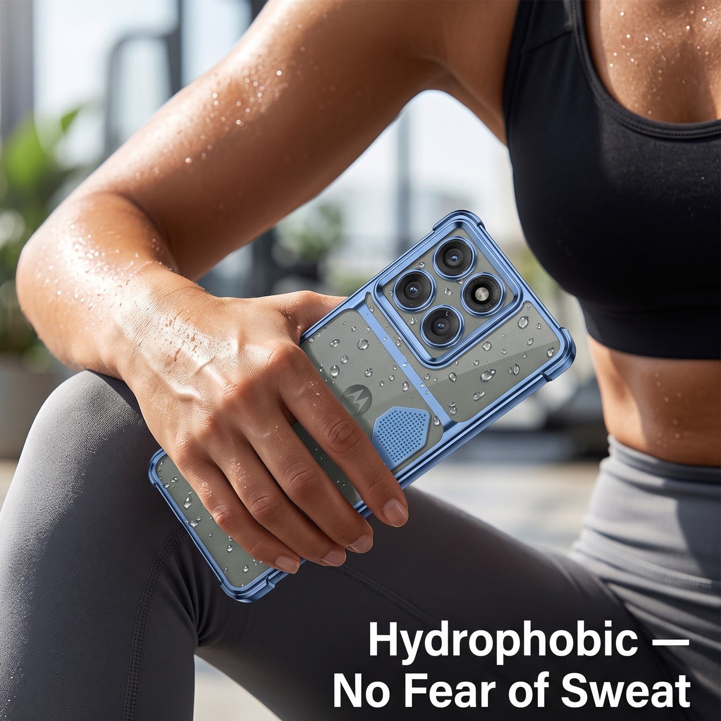 Motorola Edge 60 Pro 5G Dual-Tone Transparent Shockproof Heat Dissipation Case