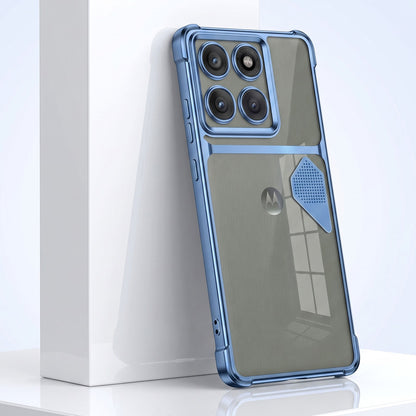 Motorola Edge 60 Pro 5G Dual-Tone Transparent Shockproof Heat Dissipation Case