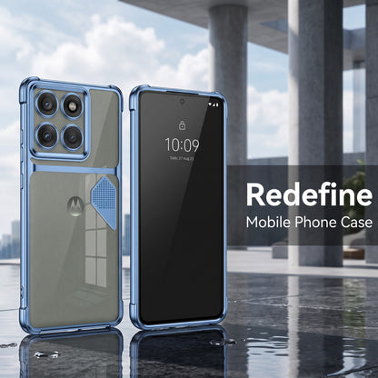 Motorola Edge 60 Pro 5G Dual-Tone Transparent Shockproof Heat Dissipation Case