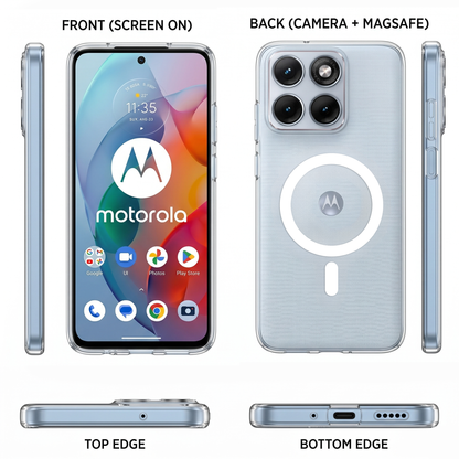 Motorola Edge 70 Fusion 5G Clear Anti-Yellow MagSafe Protective Case