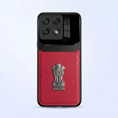 Motorola Edge 70 Pro 5G Satyamev Jayate 3D Metal Leather Back Case