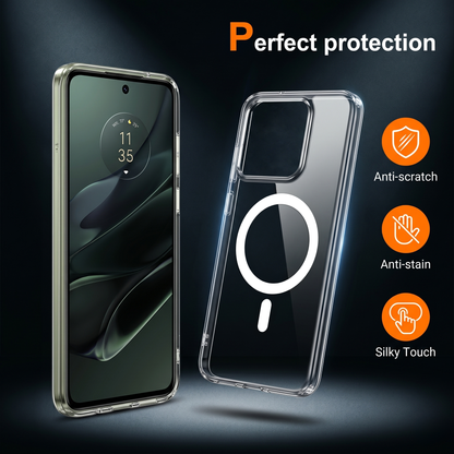 Motorola Edge 70 Pro 5G Clear Anti-Yellow MagSafe Protective Case