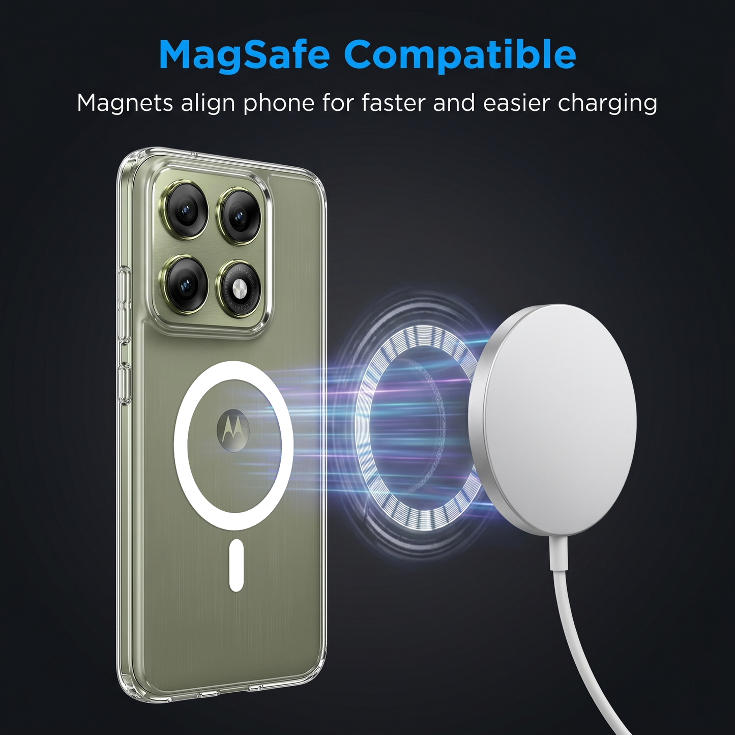 Motorola Edge 70 Pro 5G Clear Anti-Yellow MagSafe Protective Case