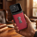 Motorola Edge 70 5G Satyamev Jayate 3D Metal Leather Back Case