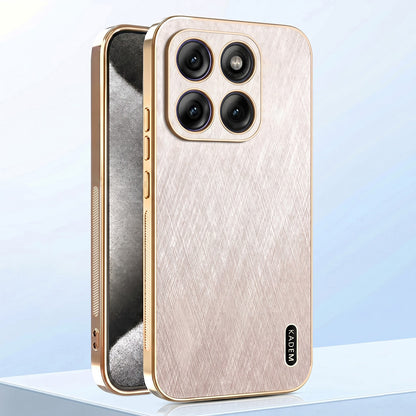 Motorola Edge 70 5G Premium Electroplated Frame Gold Thread Pattern Soft Case