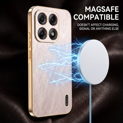 Motorola Edge 70 Pro 5G Premium Electroplated Frame Gold Thread Pattern Soft Case