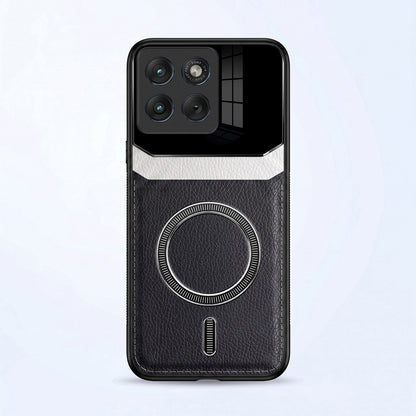 Motorola Edge 70 5G Premium Magsafe Magnetic Leather Lens Protective Case