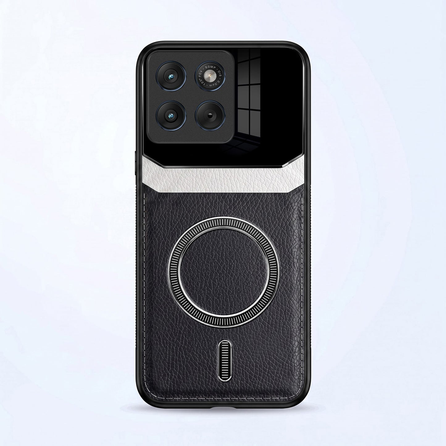 Motorola Edge 70 Fusion 5G Premium Magsafe Magnetic Leather Lens Protective Case