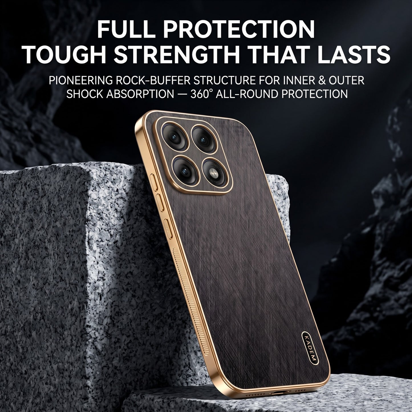 Motorola Edge 70 Pro 5G Premium Electroplated Frame Gold Thread Pattern Soft Case