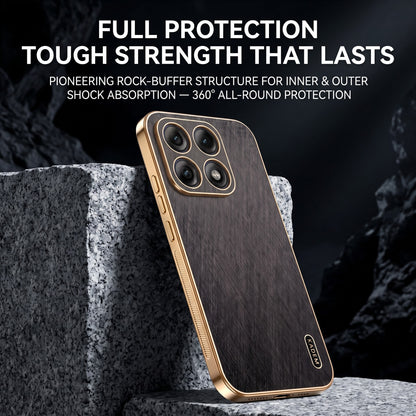 Motorola Edge 70 Pro 5G Premium Electroplated Frame Gold Thread Pattern Soft Case