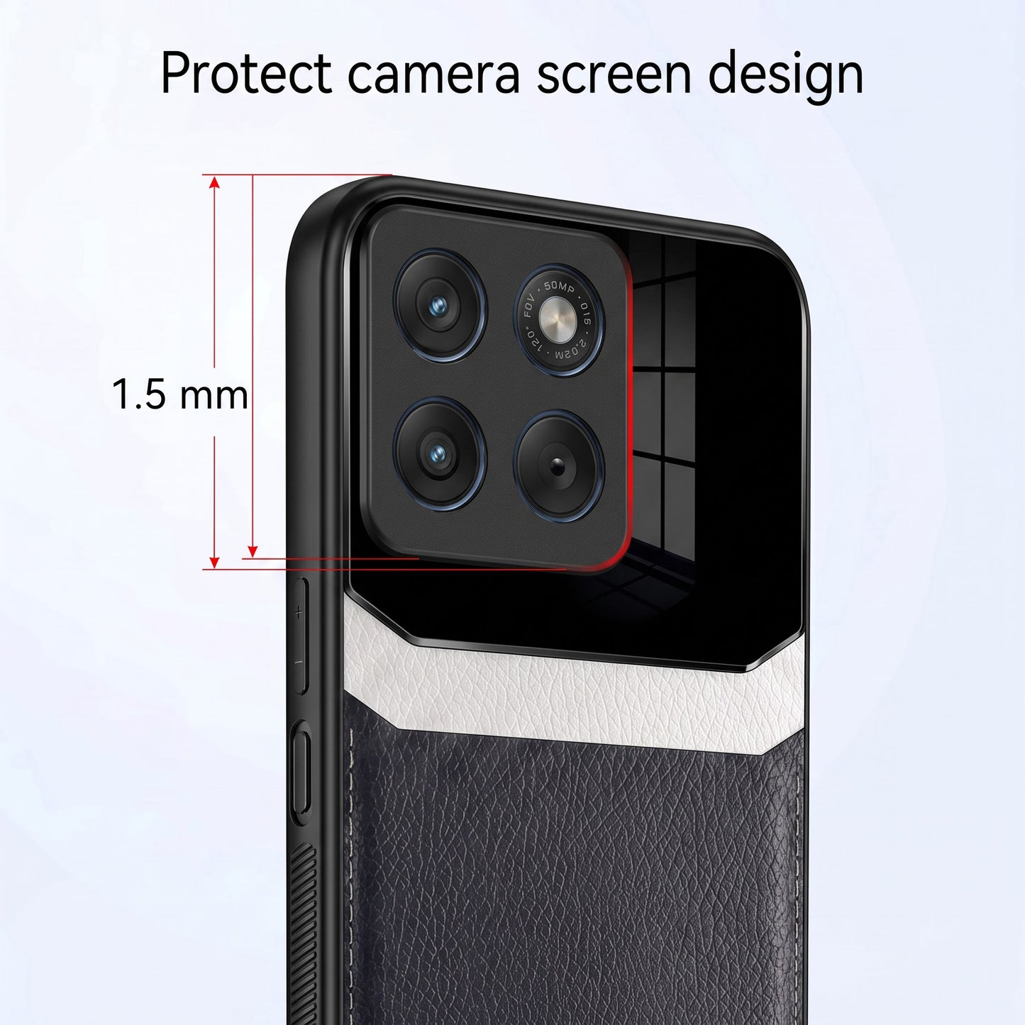 Motorola Edge 70 5G Premium Leather Lens Protective Case