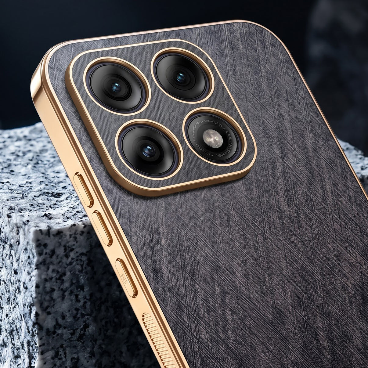 Motorola Edge 70 Pro 5G Premium Electroplated Frame Gold Thread Pattern Soft Case
