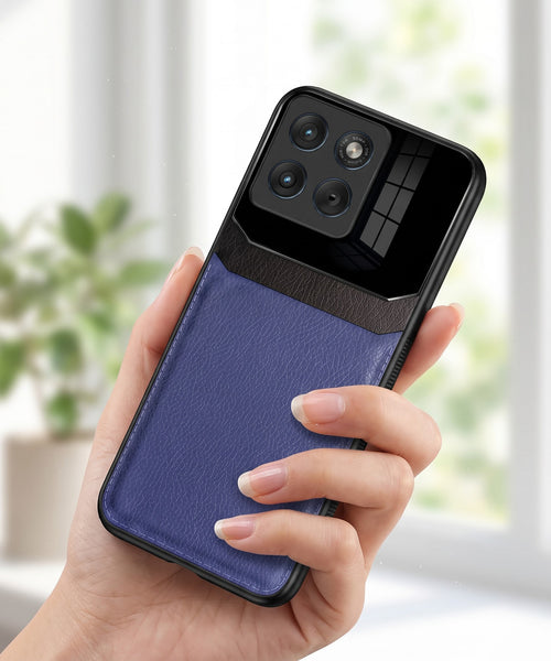 Motorola Edge 70 Fusion 5G Premium Leather Lens Protective Case