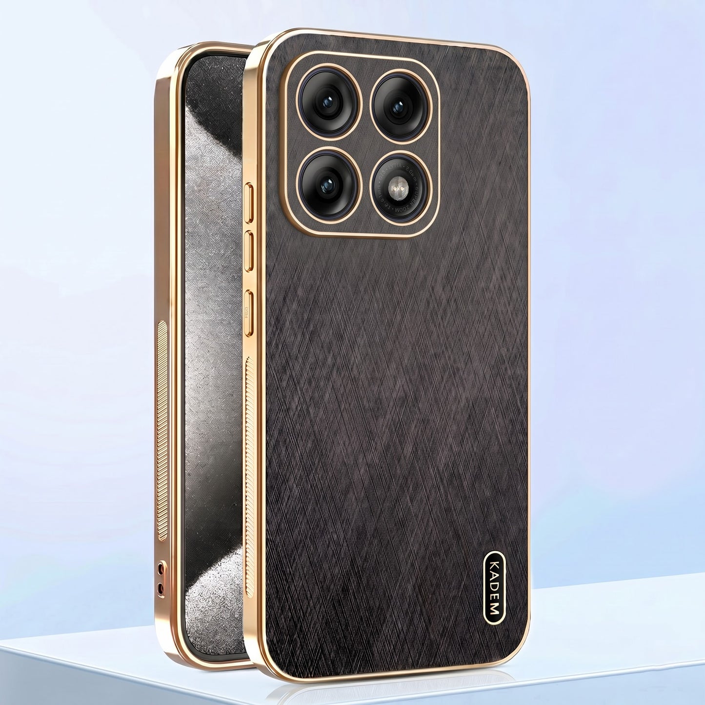 Motorola Edge 70 Pro 5G Premium Electroplated Frame Gold Thread Pattern Soft Case