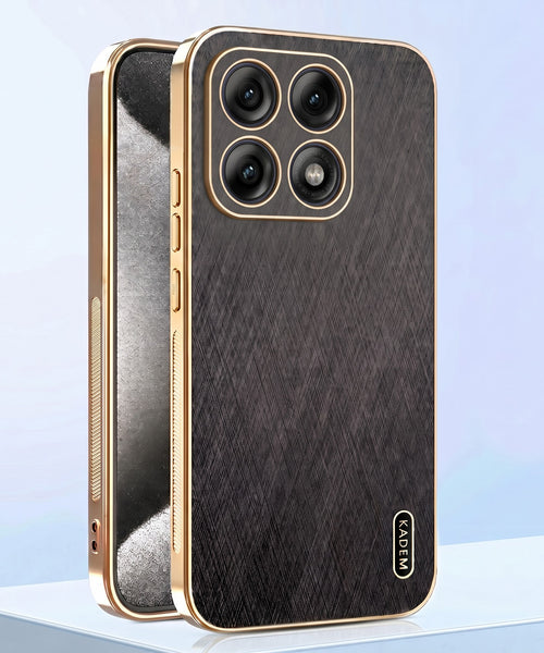 Motorola Edge 70 Pro 5G Premium Electroplated Frame Gold Thread Pattern Soft Case