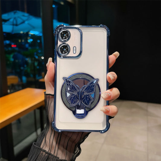 Motorola Edge 50 Fusion 5G Premium Butterfly Stand Airbags Case