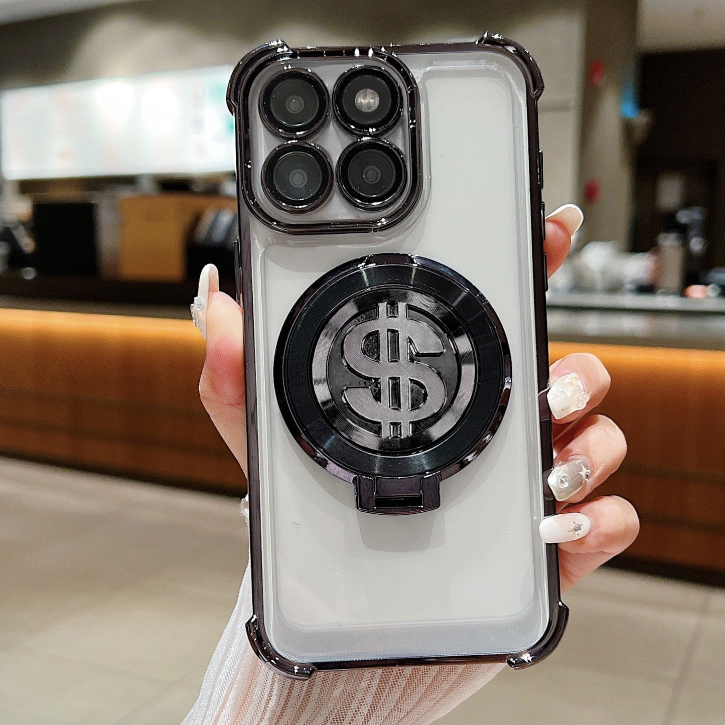 Motorola Edge 70 5G Four Corner Airbags 100% Original Astro Money Magnet Rotating Dollar Case