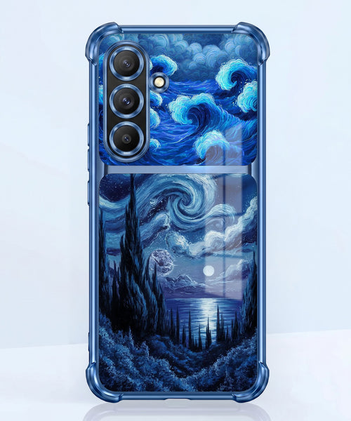 Samsung Galaxy A56 5G Midnight Ocean Dual-Tone Transparent Airbags Case