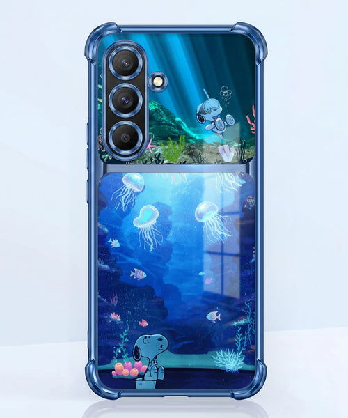 Samsung Galaxy A36 5G Mystic Jellyfish Dual-Tone Transparent Airbags Case