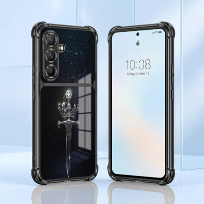 Samsung Galaxy A36 5G Royal Crown Sword Dual-Tone Transparent Airbags Case