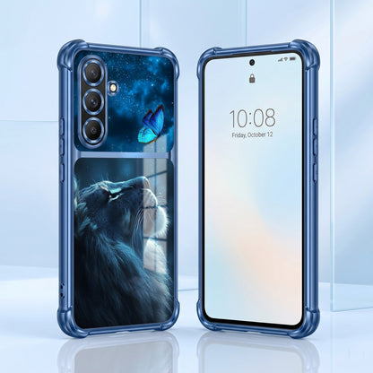 Samsung Galaxy A36 5G Mystic Lion Butterfly Dual-Tone Transparent Airbags Case