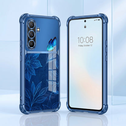 Samsung Galaxy A36 5G Azure Butterfly Dual-Tone Transparent Airbags Case
