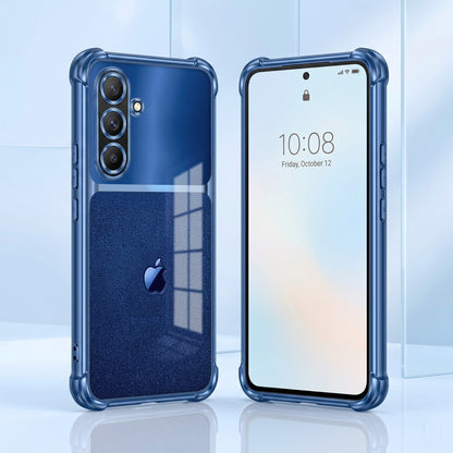 Samsung Galaxy A36 5G Apple Blue Glitter Dual-Tone Transparent Airbags Case