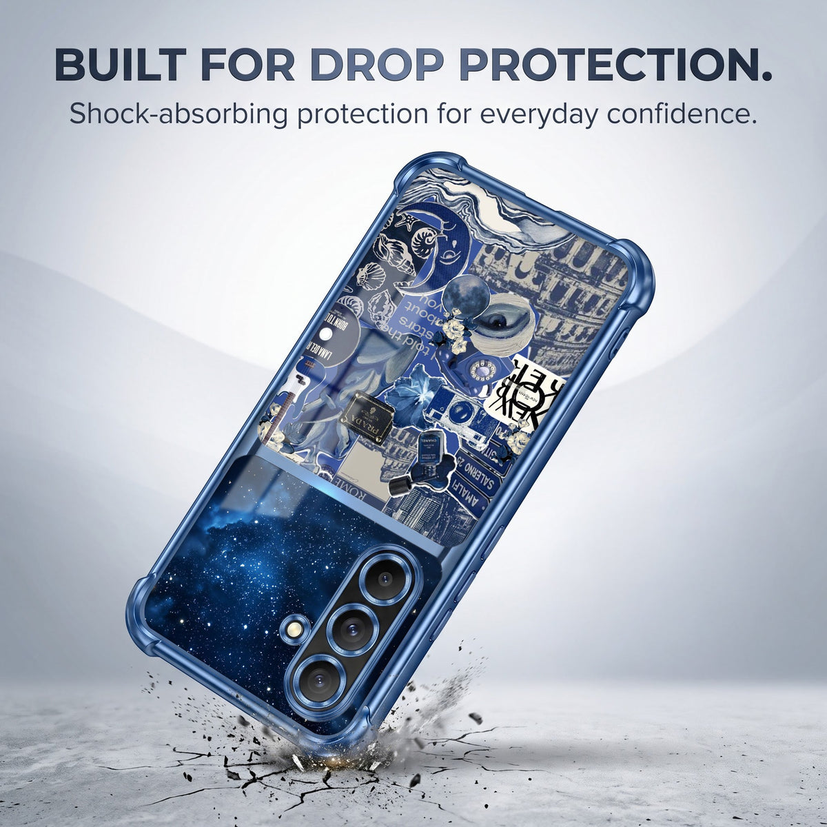 Samsung Galaxy A56 5G Cosmic Vintage Dual-Tone Transparent Airbags Case