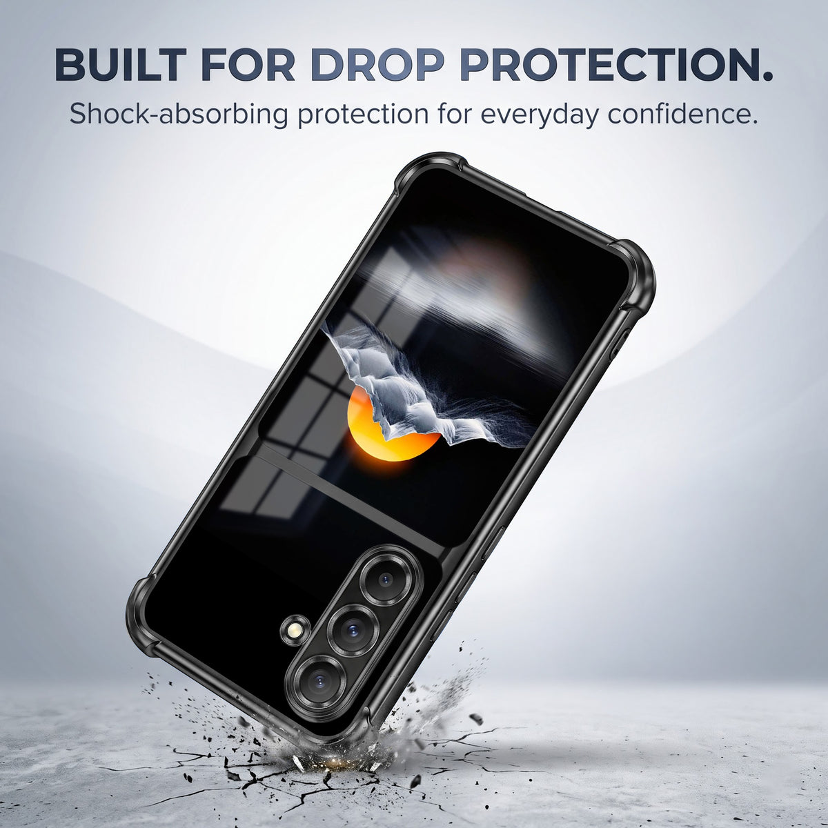 Samsung Galaxy A56 5G Golden Sunset Dual-Tone Transparent Airbags Case